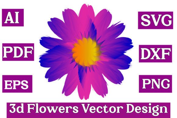 3D Flowers Vector Design for Premium Creative Projects
