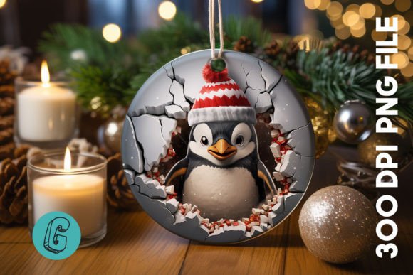 3D Penguin Break Through Ornament 10: A Must-Have for Creative DIY Enthusiasts