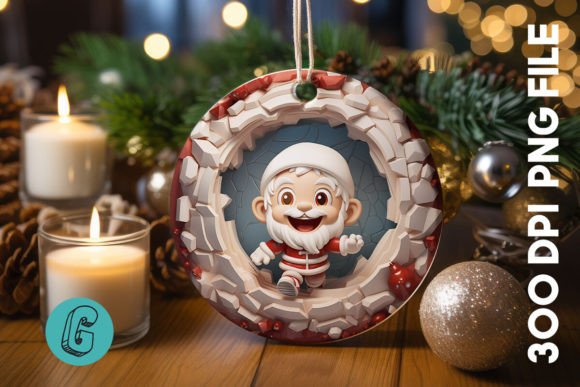 3D Santa Break Through Ornament 24: A Creative Tool for DIY Enthusiasts
