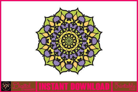 Exploring the Mandala 3D Layered SVG Cut File-190 and Hand-drawn Colorful Tribal Designs