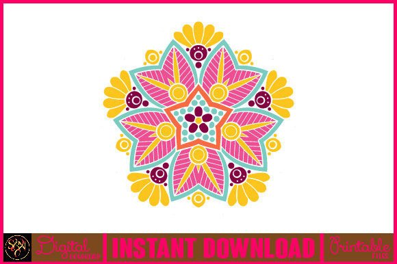 Mandala 3D Layered SVG Cut File-72: A Vibrant Design Asset