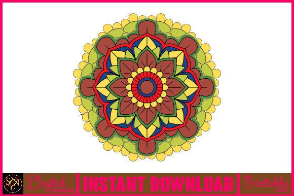 Mandala 3D Layered SVG Cut File-91: A Versatile Design for Creative Printing and Decoration