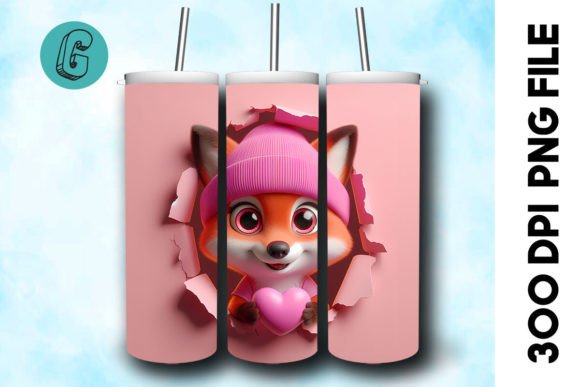 Transforming Digital Assets into Physical Art: A Deep Dive into the 3D Fox Valentine Tumbler Wrap 38