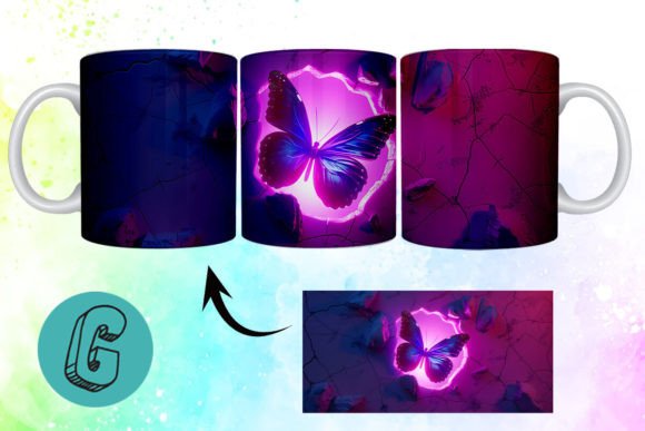 Unleashing Creativity with 3D Fantasy Butterfly Mug Wrap Break 12: A Digital Download Guide