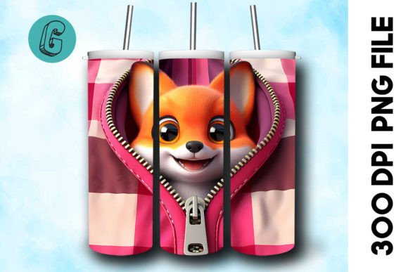 Valentine Cute Fox 3D Tumbler Wrap 30: A Versatile and High-Quality Design for Creative Projects