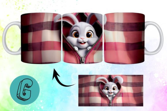 Valentine Cute Rabbit 3D Mug Wrap 10: A Strategic Tool for Creative and Branding Projects