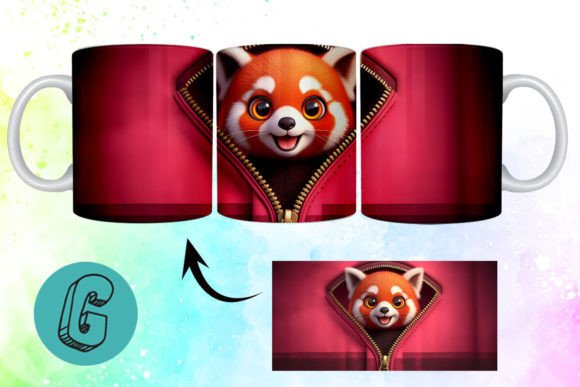 Valentine Red Panda 3D Mug Wrap 12: A Creative Tool for Modern DIY Enthusiasts and Entrepreneurs